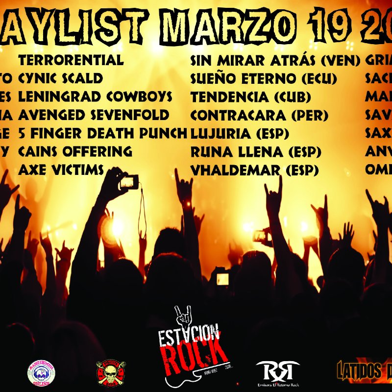 ARACHNES, CYNIK SCALD, VHALDEMAR, And TERRORENTIAL - Streaming At Estación Rock play list March 19!
