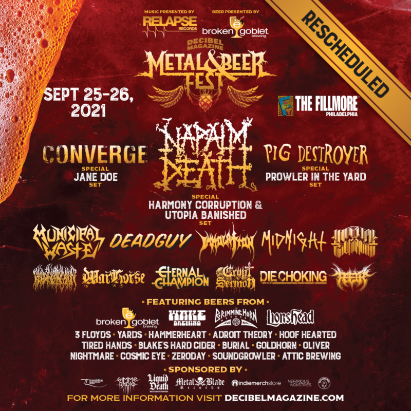 Midnight to join Decibel Magazine Metal & Beer Fest: Philly this September; full line-up revealed, tickets on-sale now!