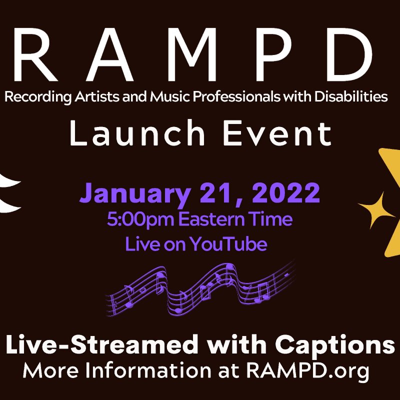 Jan. 21 RAMPD Launch Party (Disability Awareness in the Music Industry)
