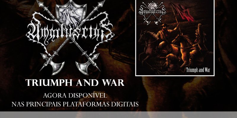 Amaduscias: "Triumph And War" is now available on major streaming platforms, check it out!