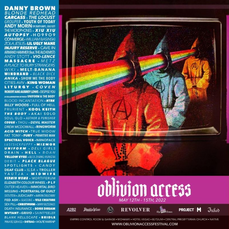 OBLIVION ACCESS REVEALS FULL MUSIC FESTIVAL LINEUP