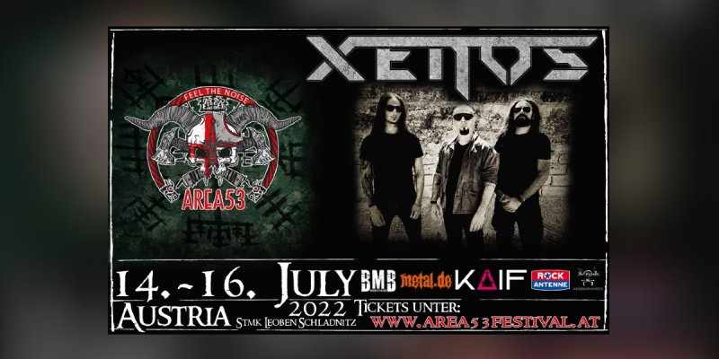 XENOS - Confirmed to the Next Edition of Area 53 Metal Fest