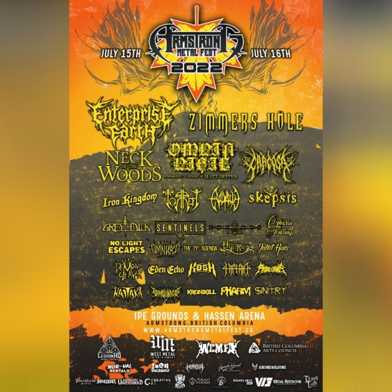 ARMSTRONG METALFEST Announces 2022 Lineup w/ Enterprise Earth, Zimmers Hole, Neck of The Woods and more!