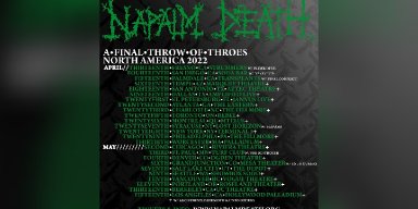 NAPALM DEATH NORTH AMERICAN TOUR STARTS TODAY