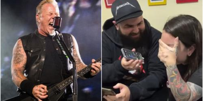 JAMES HETFIELD CALLS WOMAN WHO GAVE BIRTH DURING METALLICA SHOW