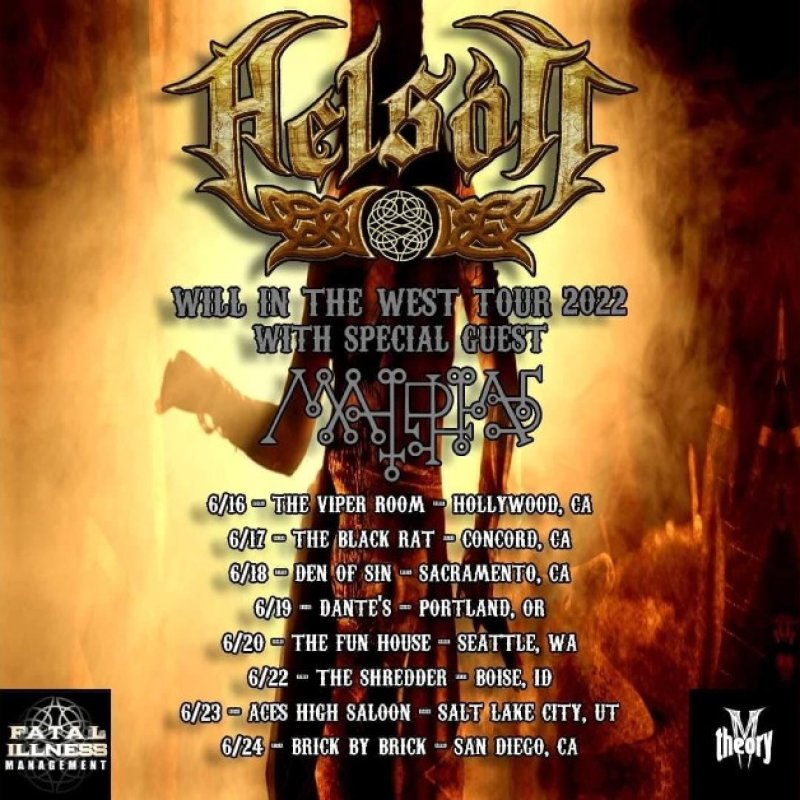 HELSOTT Kicks Off Will of The West Tour w/ Malphas + New Album "Will and The Witch" Out Now! via M-Theory Audio