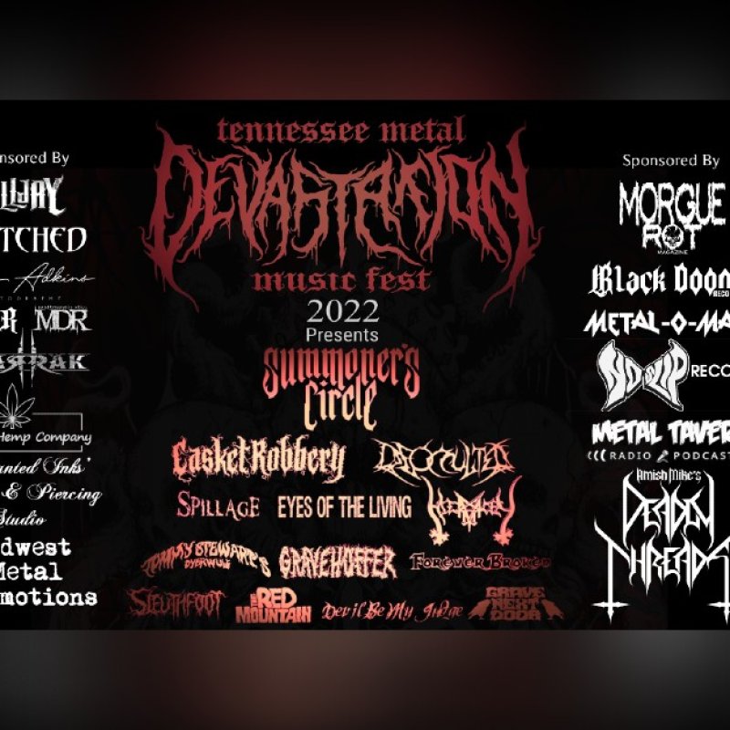Full Lineup Confirmed For - Tennessee Metal Devastation Music Fest 2022!