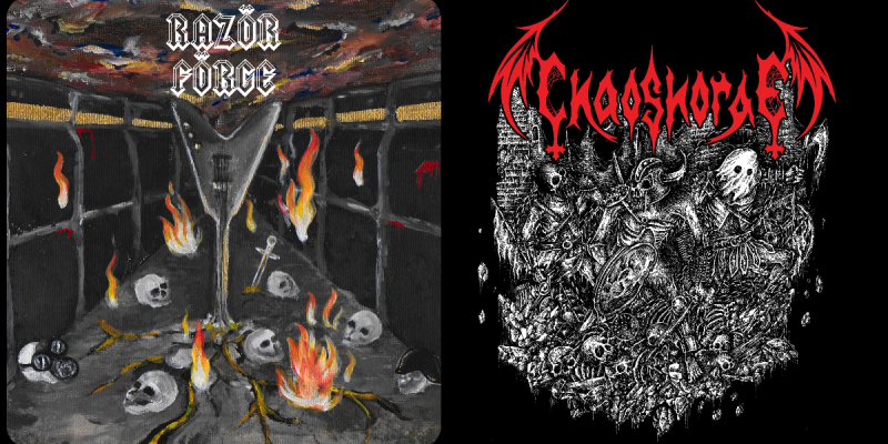 New Promo: RAZÖR FÖRGE / CHAOSHORDE SPLIT - (Black/Thrash Metal)