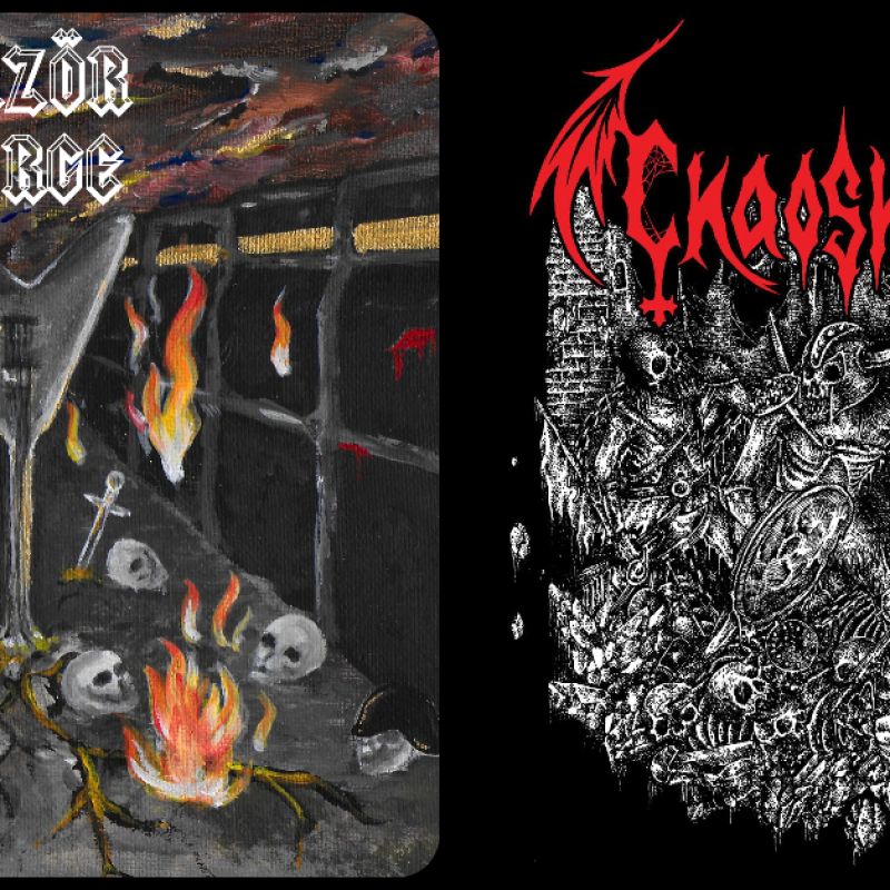 New Promo: RAZÖR FÖRGE / CHAOSHORDE SPLIT - (Black/Thrash Metal)