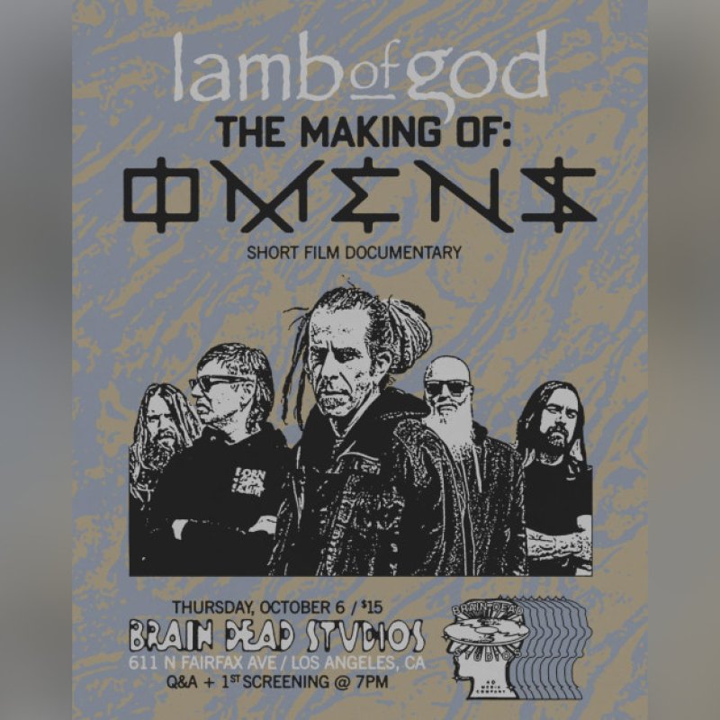 LAMB OF GOD  The Making of: Omens  Live Stream Event Thursday  Available On-Demand Throughout October