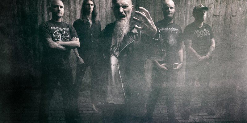 DARKENED premiere new video at "Decibel" magazine's website - features members of GRAVE, MEMORIAM, A CANOROUS QUINTET, EXCRUCIATE