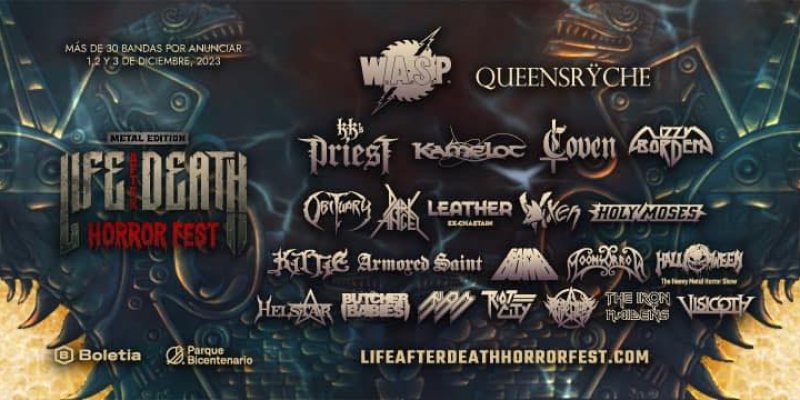 Leather - To Play Life After Death Horror Fest with WASP, Queensryche, KK's Priest, Lizzy Borden & More!