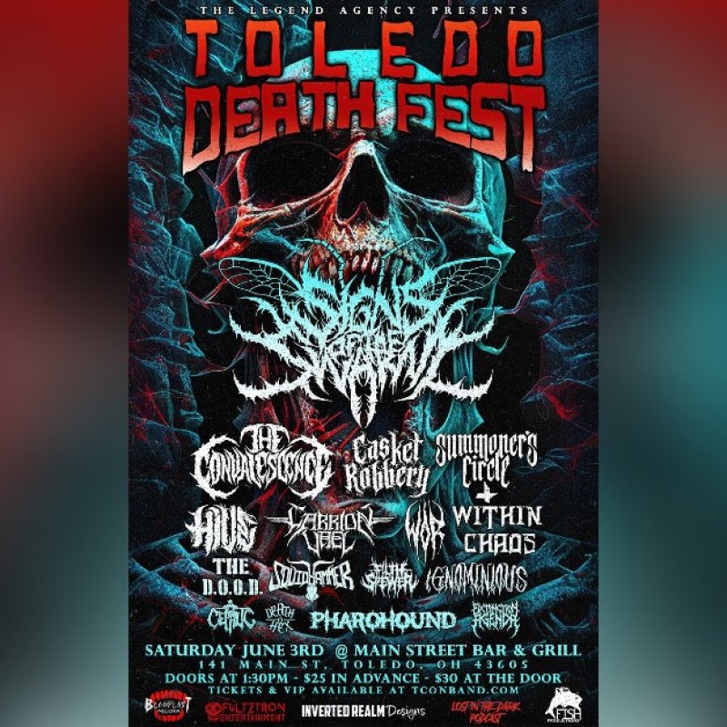 TOLEDO DEATH FEST Announces New Headliners SIGNS OF THE SWARM, CASKET ROBBERY, SUMMONER'S CIRCLE For 2023 Lineup