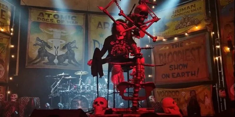 W.A.S.P.'s BLACKIE LAWLESS Perform While Seated In Czech Republic
