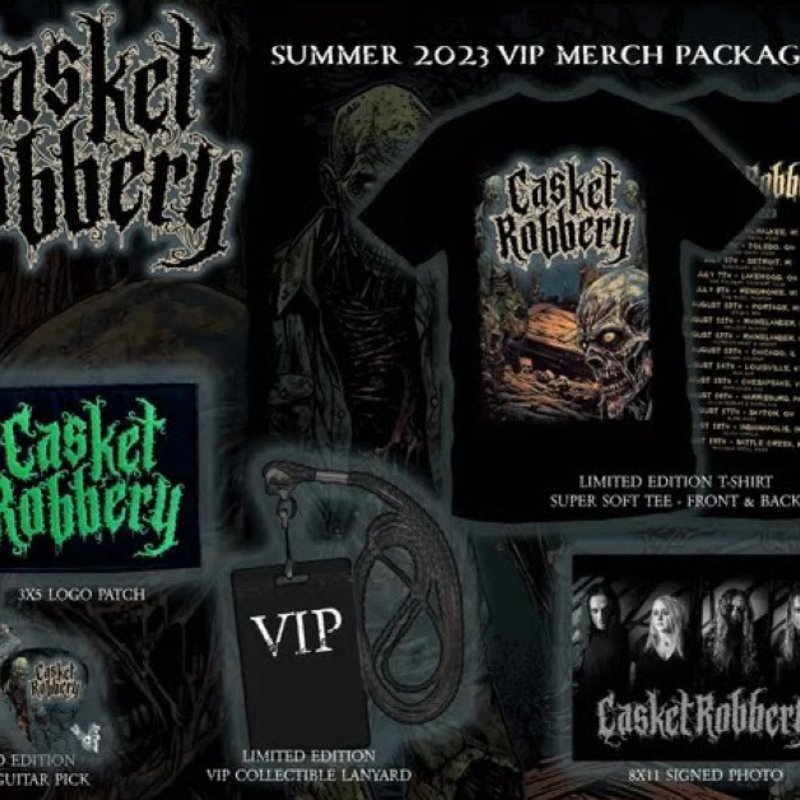 Casket Robbery Announce Summer VIP Merch Package & Tour T-Shirt!