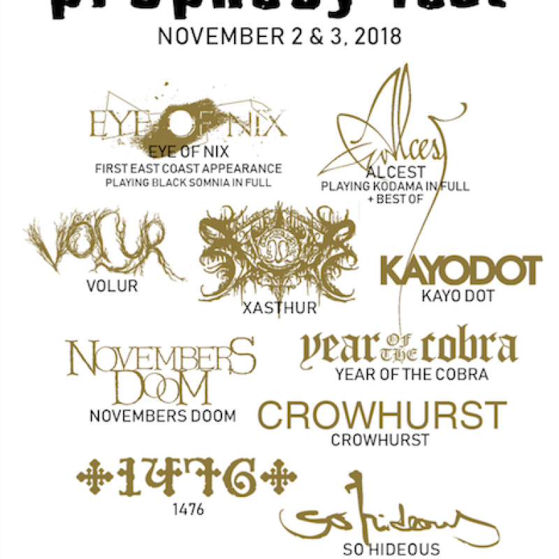 PROPHECY PRODUCTIONS ANNOUNCES U.S. EXPANSION & PROPHECY FEST USA