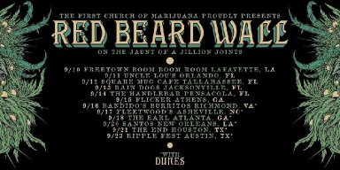 This September RED BEARD WALL hit the road with Newcastles’ stoner band DUNES!