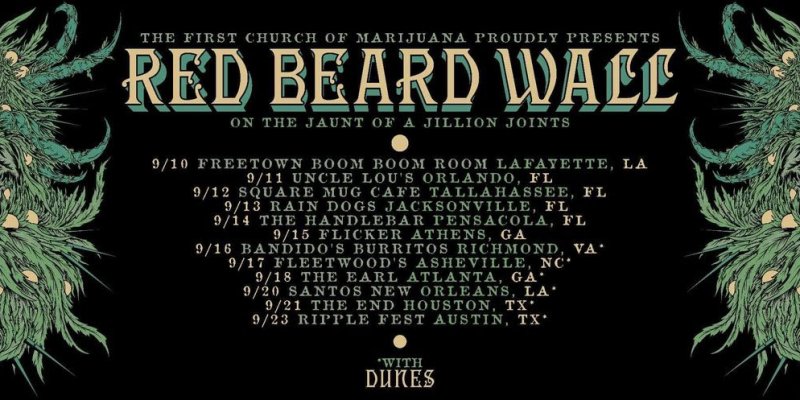 This September RED BEARD WALL hit the road with Newcastles’ stoner band DUNES!