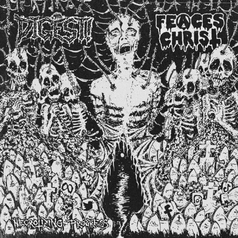 New Split: Digest! / Feaces Christ - Necrotizing Progress  - (Death Metal / Grindcore) (Rebirth the Metal Productions)