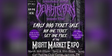 Press Release: Tennessee Metal Devastation Music Fest Announces BOGO Ticket Sale at Misfits Market EXPO