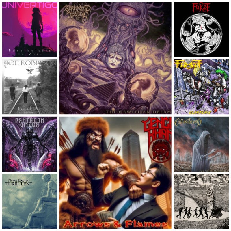 CALL OV THE VOID, ETERNAL AUTUMN, FERRETT, FURZE ,  GENGIS KHAN, JOE ROBINSON, NEVER ELECTED, PANTHEON OMEGA, SENTIMENT DISSOLVE, and UNIVERTIGO Reviewed By Metal Division Magazine!