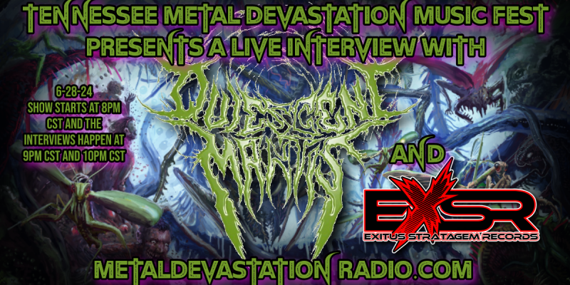 12,695 Metal Maniacs Tuned In for Live Interview With Quiescent Mantis Official & Exitus Stratagem Records on The Zach Moonshine Show