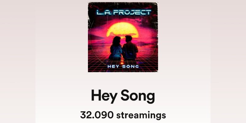 Press Release: L.A. Project's "Hey Song" Hits 32k Streams on Spotify in Just 3 Months!