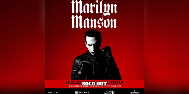 Marilyn Manson Show in Milan on February 11, 2025, is SOLD OUT!