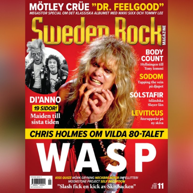 Chris Holmes, Mötley Crüe, and Scold's Bridle Featured in the Latest Sweden Rock Magazine!