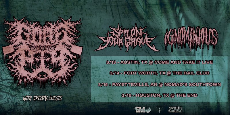 Spit On Your Grave Announces the Spit On Your Grave Tour with Gorepig and Ignominious