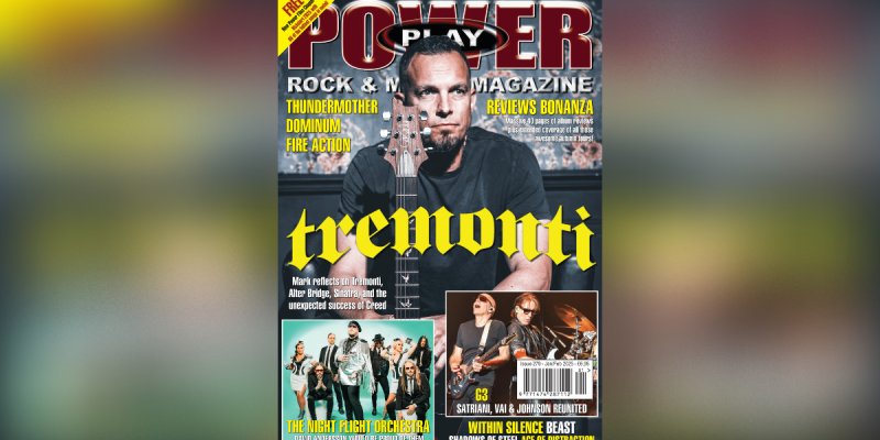 Tremonti On The Cover Of Power Play Rock And Metal Magazine Issue #279 Featuring Veritas, Torn From Existence, Talia Hoit, Deva Silence, Sybreed, Helms Deep, Vendetta XIII, Urban Primate, Deithesis, Rich Kid Express, and Tonic Breed!