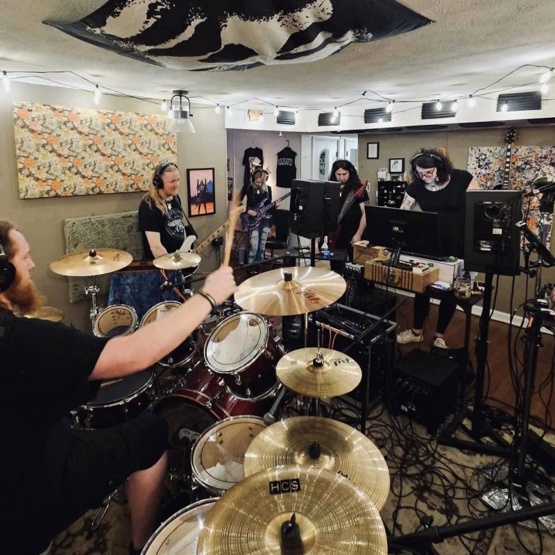 NinjaWitch Wraps Up New Recording Sessions with Danielle Fehr at The Wizard Productions Knoxville’s space doom conjurers return to their sonic temple for more cosmic heaviness