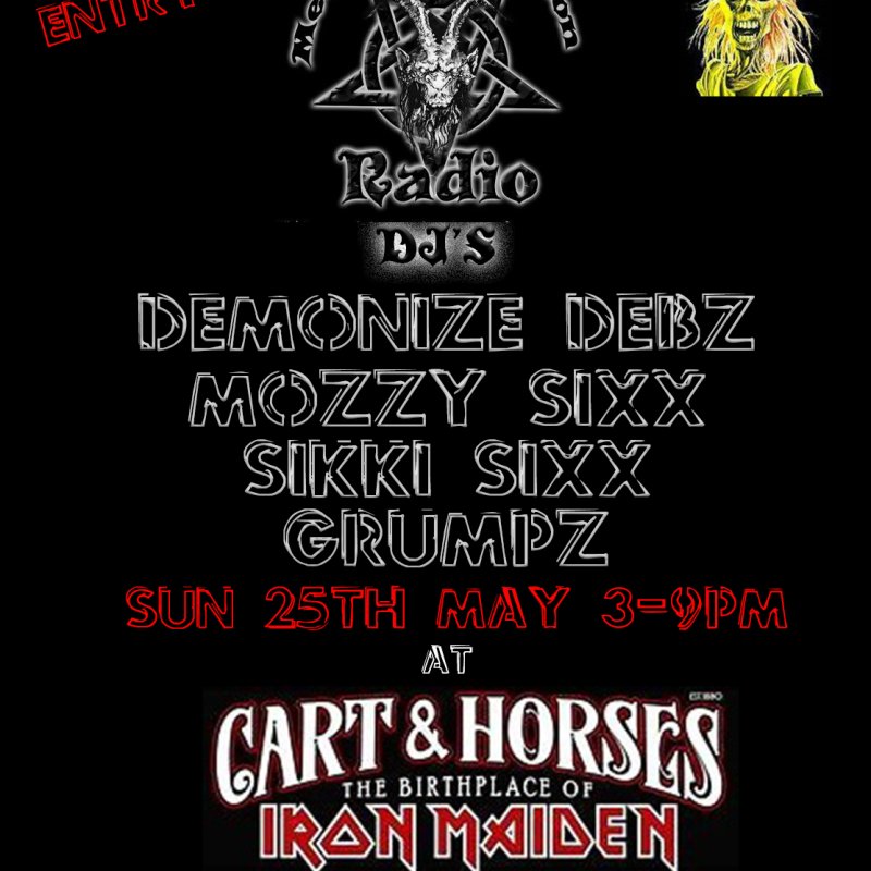 MDR DJ's LIVE at the legendary Cart & Horses - Birthplace of Iron Maiden 