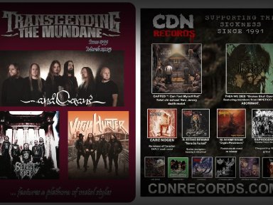 Brain Stem, The Light, Dayglo Mourning, Outburst, Rickert G, Serpent Rider, Severed Angel, Wasted, Shepherds of Cassini, On Fire, and Tiberius - Featured in Transcending the Mundane Magazine