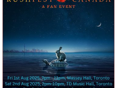 RUSHfest Canada 2025 Marks 10-Year Anniversary of Rush’s Final Concert with Two-Day Celebration at Massey Hall and TD Music Hall