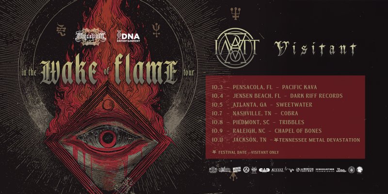 Visitant to Co-Headline “In the Wake of Flame” Tour with IATT this October 