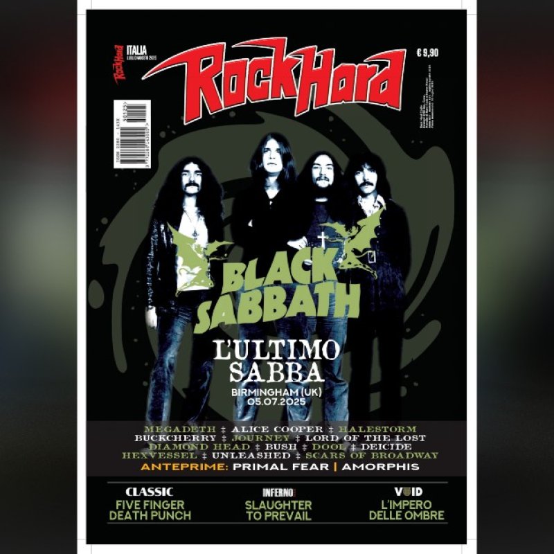 Black Sabbath Graces The Cover Of Rock Hard Featuring: Our Frankenstein, Kuntsquad, Rickert G, Primal, Paula Teles, Helldrifter, Luther, Darkflow, Satin White, Percipient, Symetria, and Project BC!