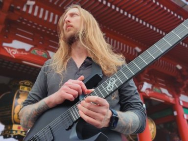 Guitar World Spotlights Ola Englund’s “The Guillotine” and Solar Guitars’ New Headless Models