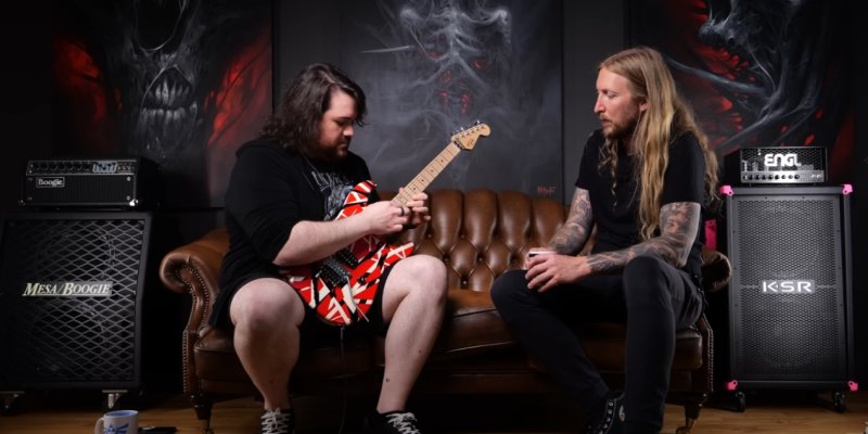 Wolfgang Van Halen Drops by Ola Englund’s Studio — Jams Meshuggah, Talks New Album + Englund Unleashes New Single “The Guillotine” & Solar Guitars Debuts First Headless Models