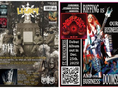KILLERWITCH, ST. UNHOLYNESS, POWERHOUSE, THORNDALE, WITCHER And TRAITOR Charge Into Legacy Magazine Alongside 1914