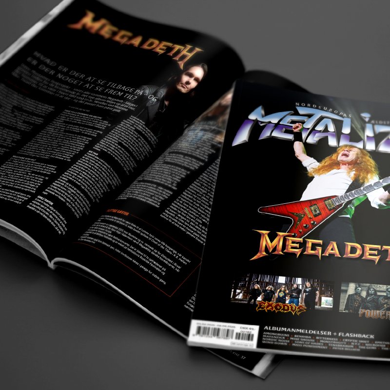 Metalized Magazine Features Metal Devastation PR Clients in Massive Megadeth Issue!