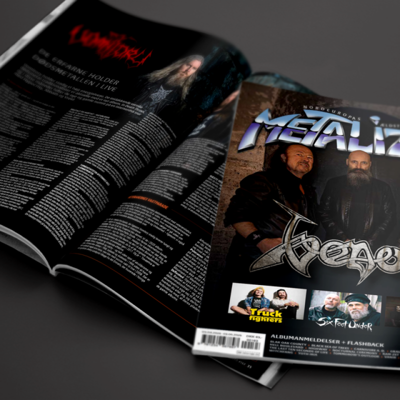 Metal Devastation PR Artists Hellrazor, Divisions of Grandeur, LLOTH, and Nocturnal Ceremony Featured in Latest Issue of Metalized Magazine Featuring Venom on the Cover