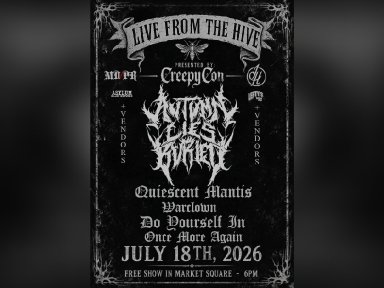 METAL DEVASTATION PR BACKS &ldquo;QUIESCENT MANTIS LIVE FROM THE HIVE&rdquo; FREE ALL-AGES METAL TAKEOVER IN DOWNTOWN KNOXVILLE