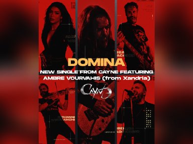 CAYNE Unveil New Single "Domina" Featuring Xandria Vocalist Ambre Vourvahis | Inspired by Nevernight as the Acclaimed Fantasy Series Celebrates 10 Years
