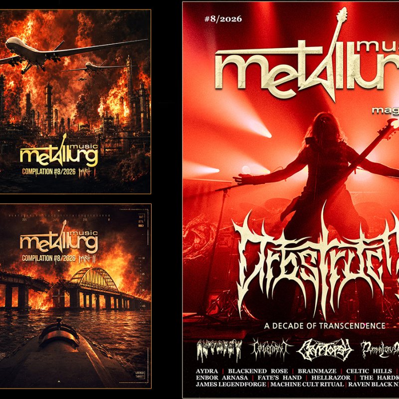 AYDRA, BLACKENED ROSE, CELTIC HILLS, ENBOR ARNASA, HELLRAZOR, HEXJAKT, JAMES LEGENDFORGE, MACHINE CULT RITUAL, S&Ouml;NUS, ELEMENT OF FATE, FIRST WORLD APPETITE, NOTHING SACRED, BLOOD OF ANGELS, BLOOD DESECRATION, JOHN FLY, BLEEDING ANTLERS, BRAINMAZE, PAINDEMIC, UNCLE HAUK, FLIGHT OF ODIN - Featured Metallurg Magazine No. 8 
