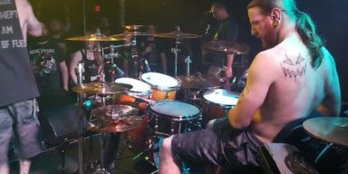 VISCERAL DISGORGE post drum video from ongoing tour