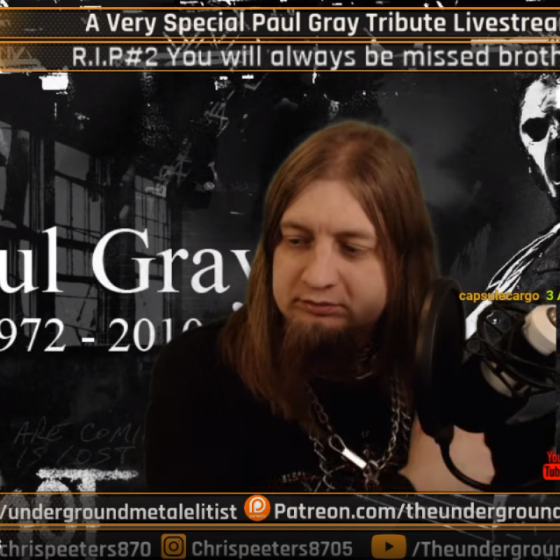 A Very special tribue to paul gray live! 