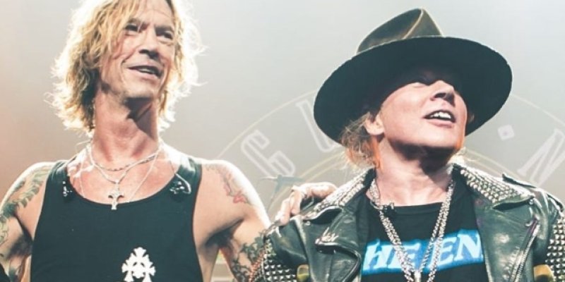 DUFF PRAISES AXL'S WORK ETHIC