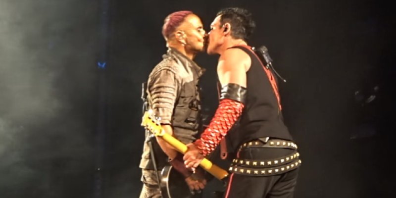 RAMMSTEIN Members Kiss On Stage