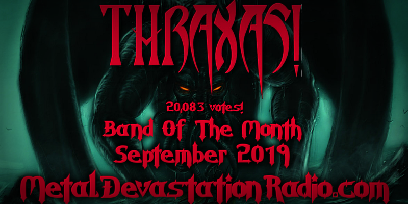 Thraxas! is Band Of The Month for September 2019 on MDR!